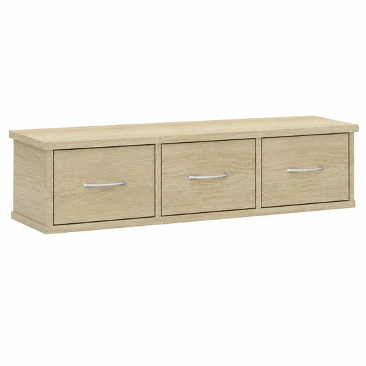 Estantería de Pared de Madera Roble Sonoma 88x26x18,5cm para Hogar